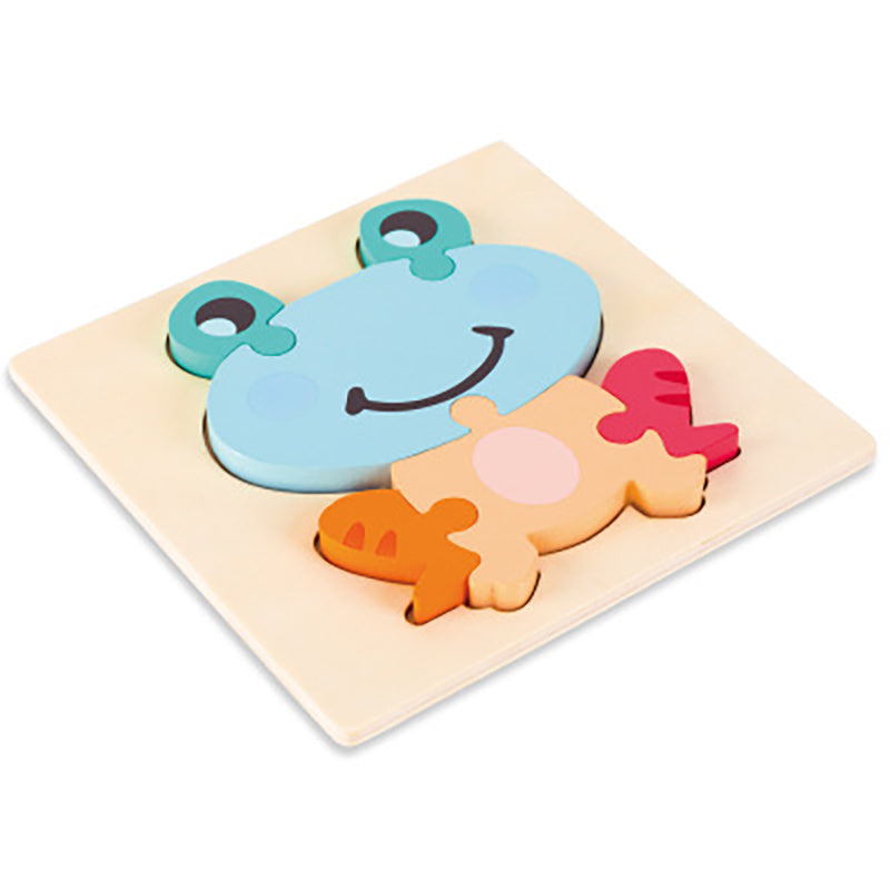 MontessoriFit Puzzle Animal 3D en Bois | Jouet d'Apprentissage Précoce