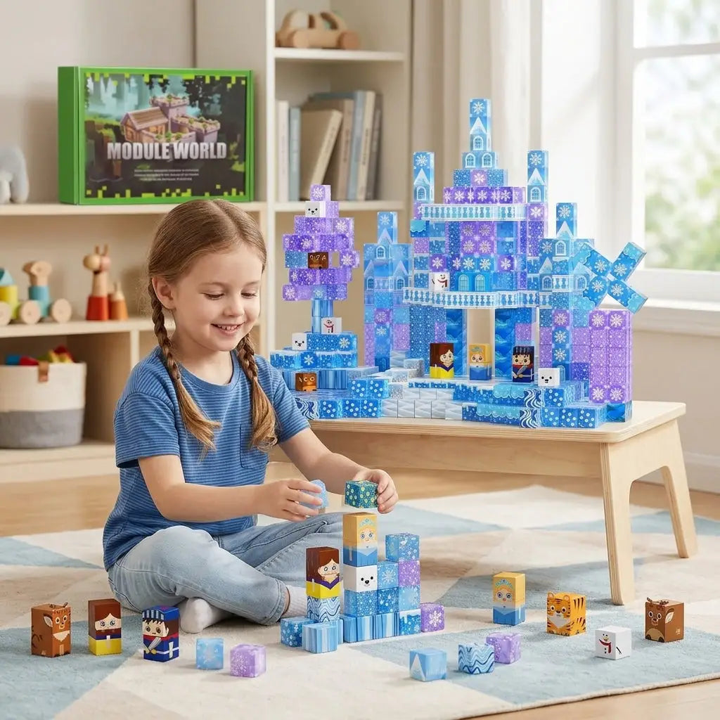 Blocs de construction magnétiques Royaume de Glace