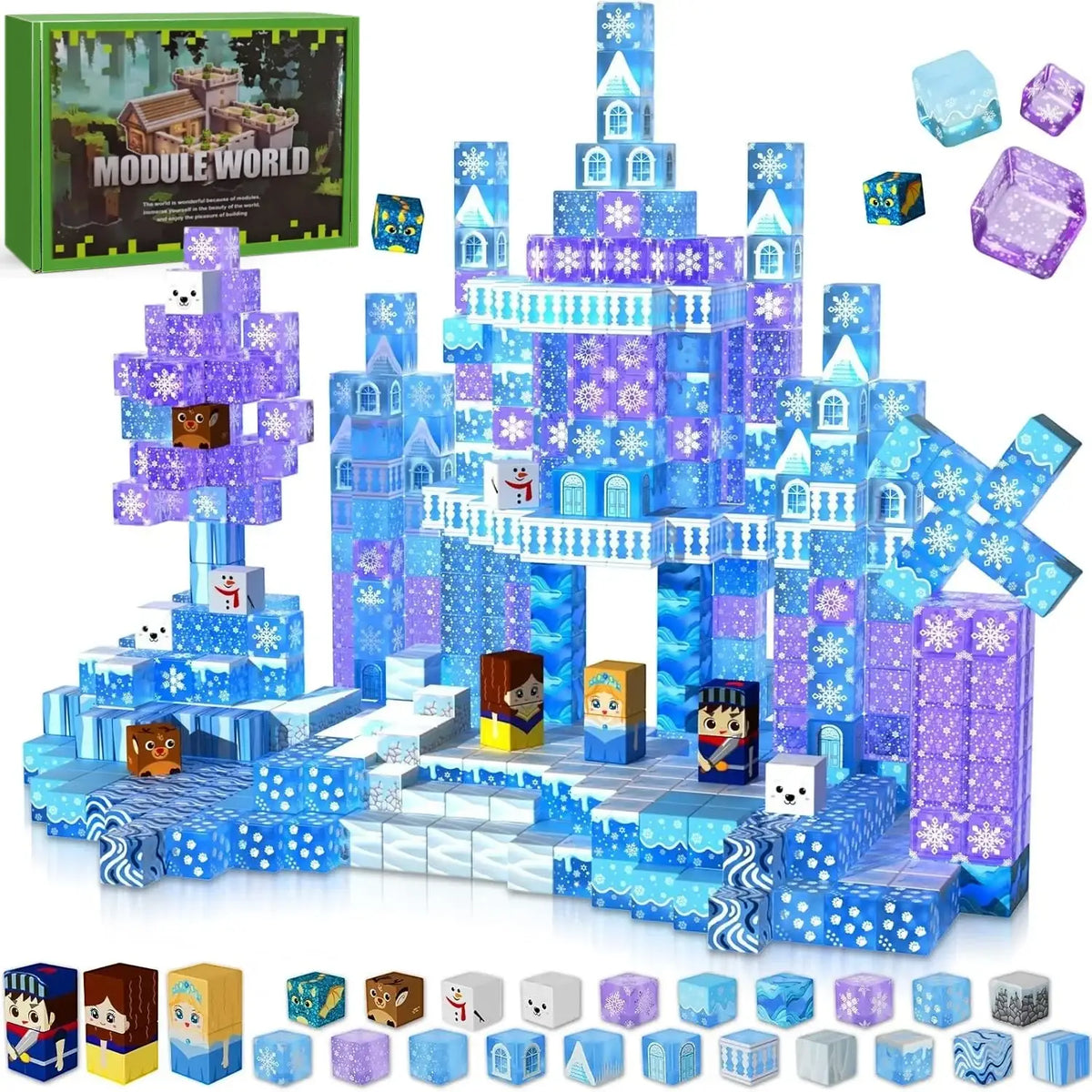 Blocs de construction magnétiques Royaume de Glace