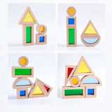 Blocs Sensoriels en Bois Colorés Enfant | LumiBlocks