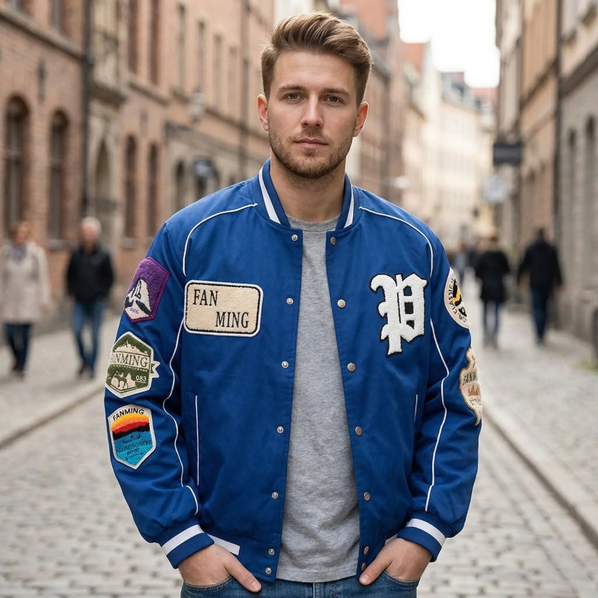 Blouson Jacket Baseball Homme