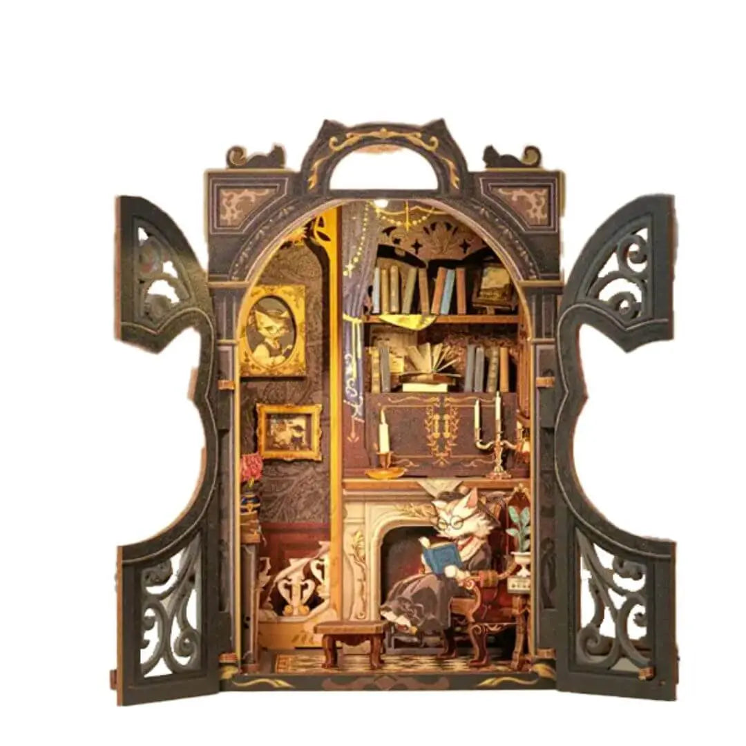 Book Nook Count Cat’s Study – Catelier