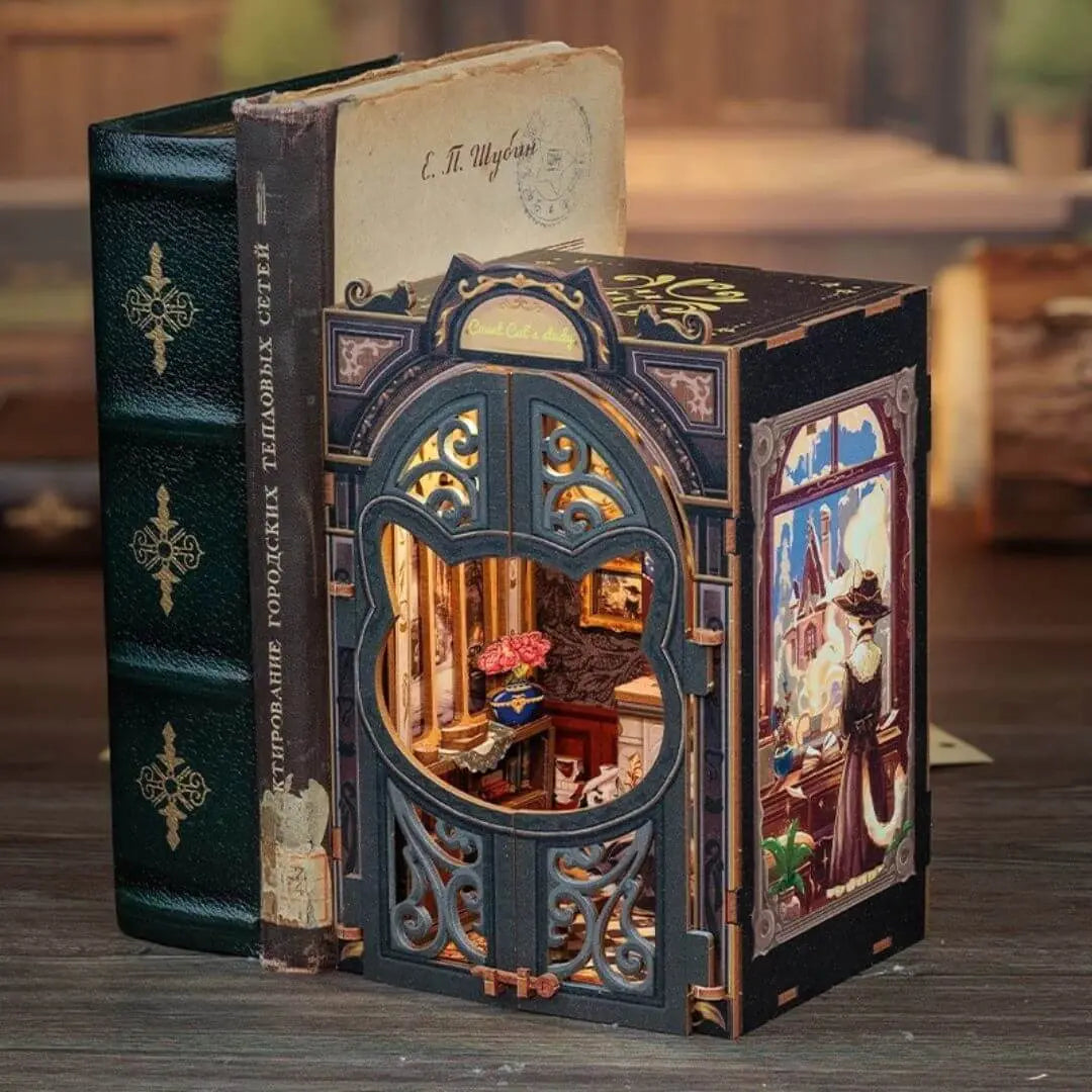 Book Nook Count Cat’s Study – Catelier