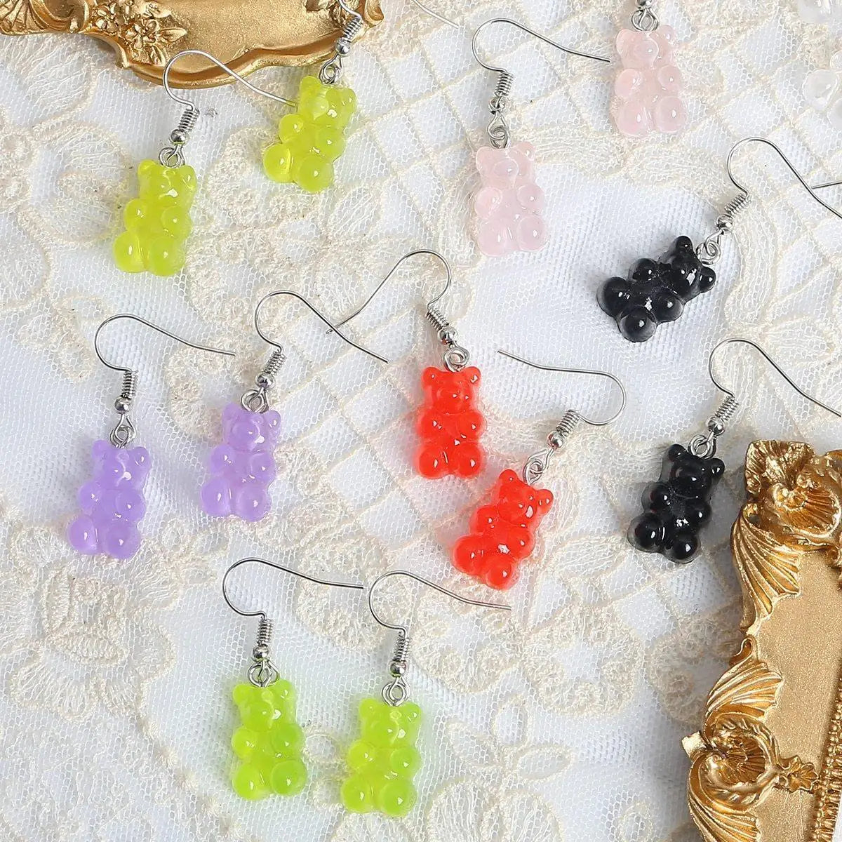 Boucles d'oreilles Bonbons Nounours