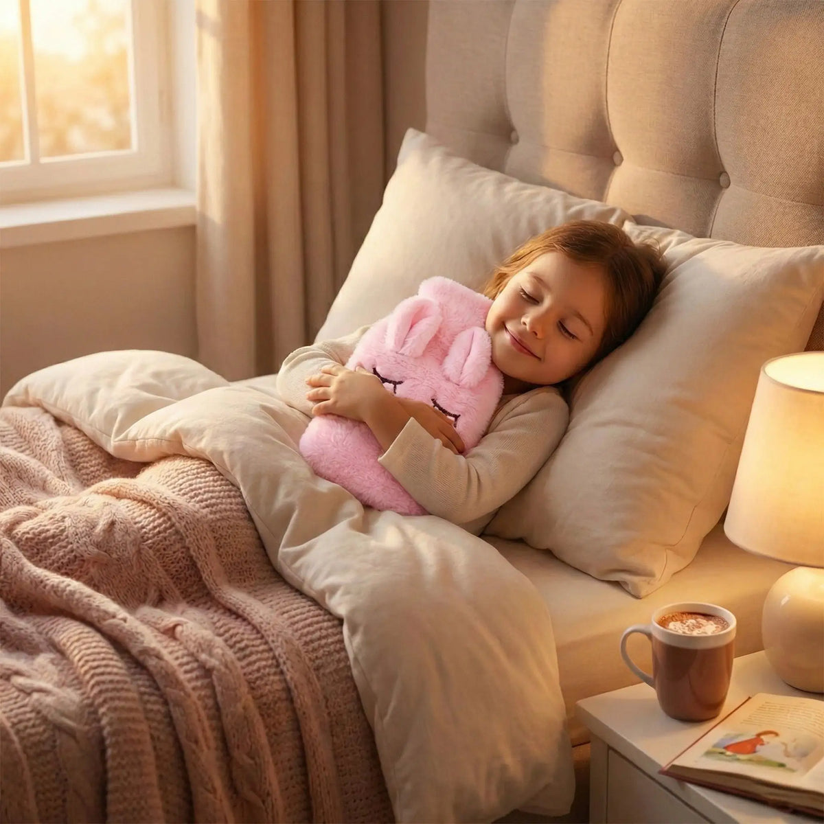 Bouillotte peluche lapin Sac thermique