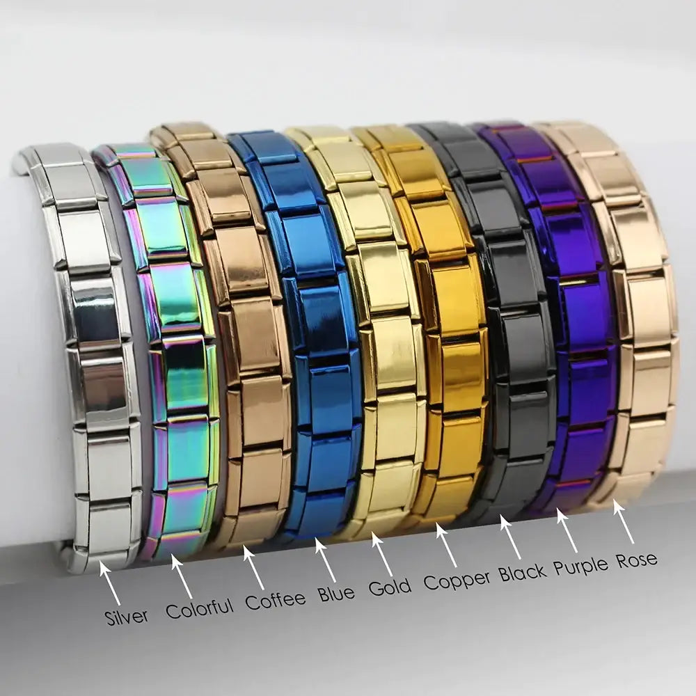 Bracelet à breloques en acier inoxydable