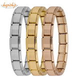 Bracelet à breloques en acier inoxydable