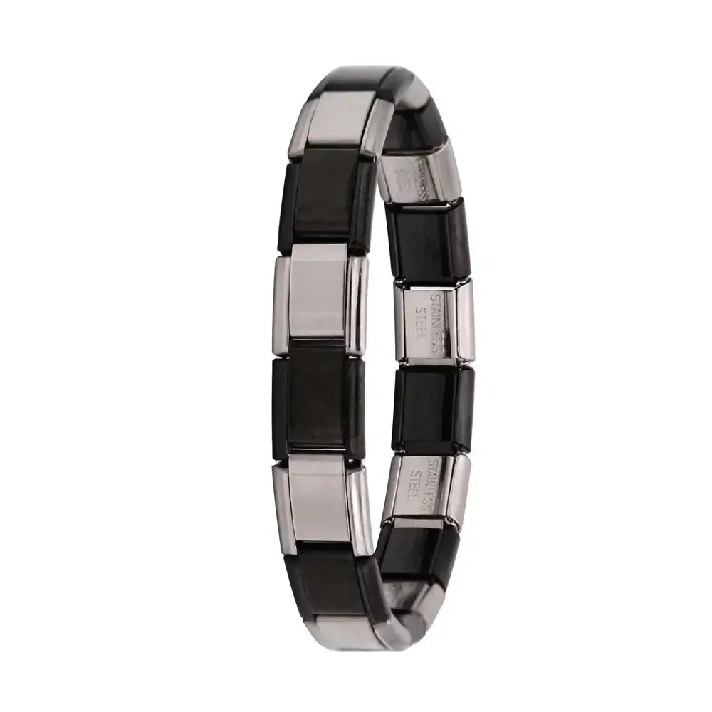 Bracelet à breloques en acier inoxydable