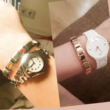 Bracelet à breloques en acier inoxydable