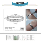 Bracelet à breloques en acier inoxydable