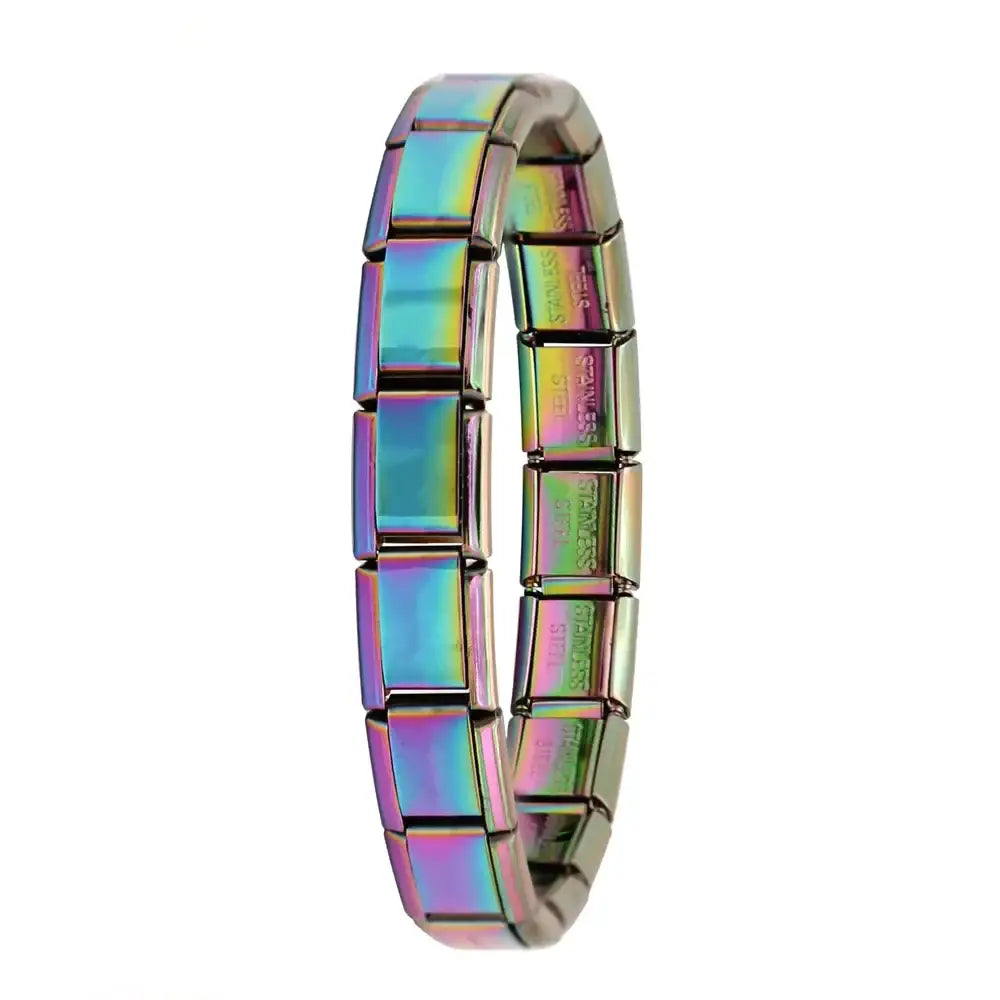 Bracelet à breloques en acier inoxydable
