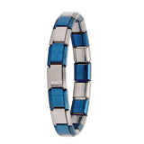 Bracelet à breloques en acier inoxydable