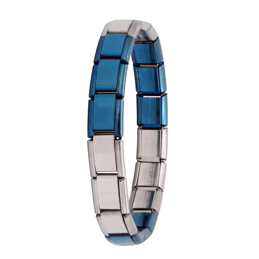 Bracelet à breloques en acier inoxydable