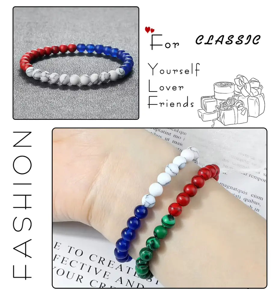 Bracelet pierres naturelles Palestine