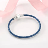 Bracelet tressé femme Argent