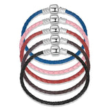 Bracelet tressé femme Argent