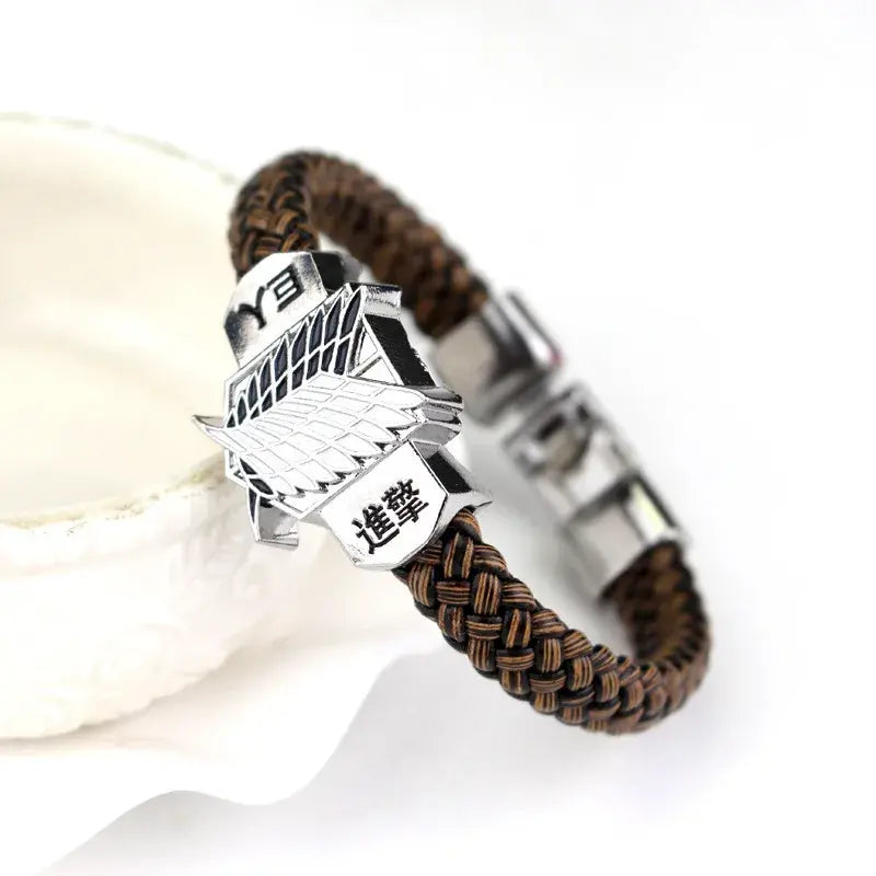 Bracelet tressé Shingeki no Kyojin SNK