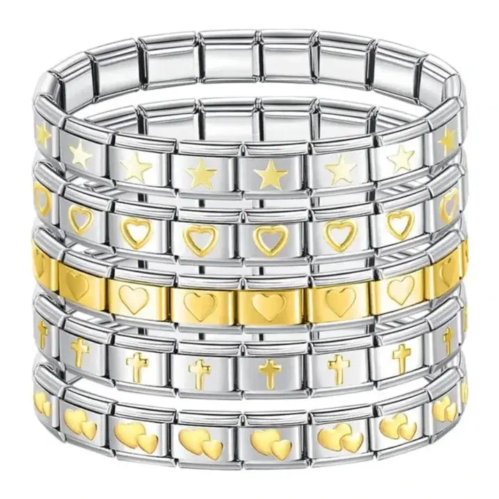 Bracelets Charm Hapiship Argent Doré