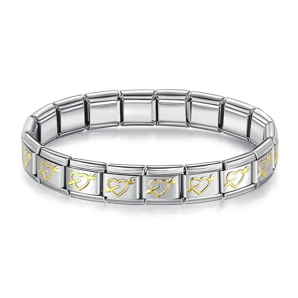 Bracelets Charm Hapiship Argent Doré