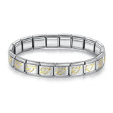 Bracelets Charm Hapiship Argent Doré