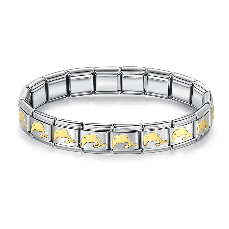 Bracelets Charm Hapiship Argent Doré