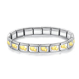 Bracelets Charm Hapiship Argent Doré
