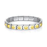 Bracelets Charm Hapiship Argent Doré