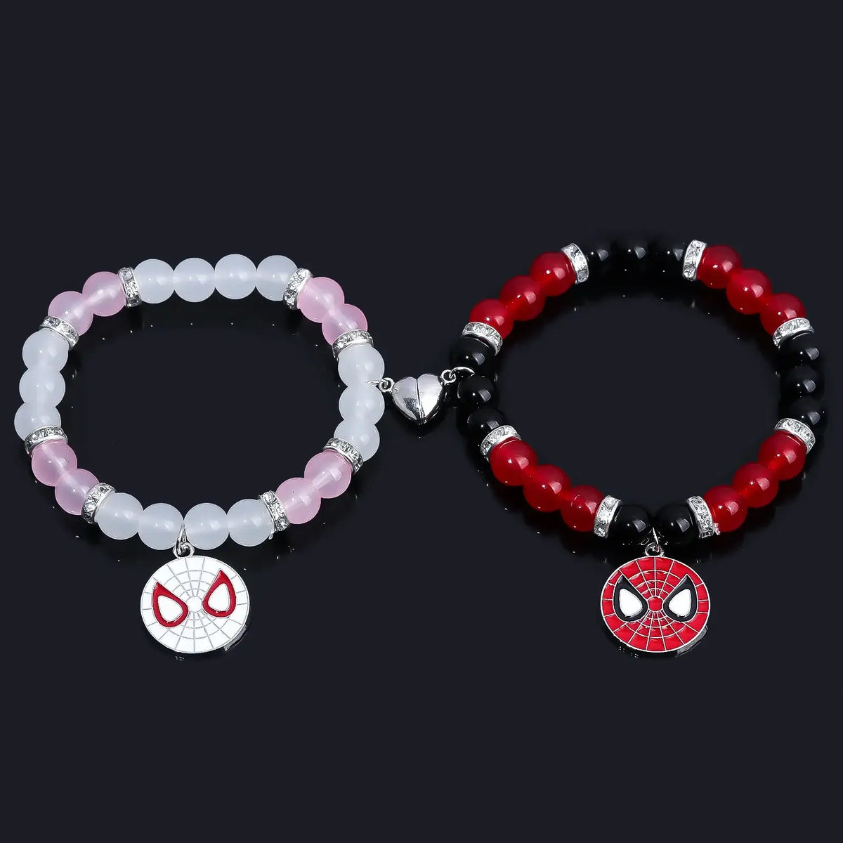 Bracelets Perles Spider-Man et Spider-Gwen