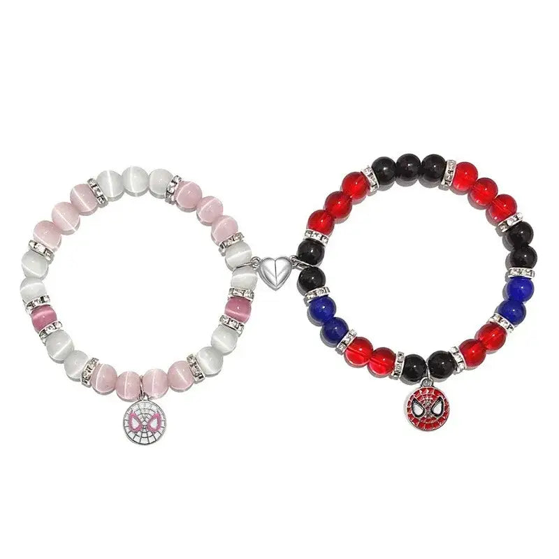 Bracelets Perles Spider-Man et Spider-Gwen