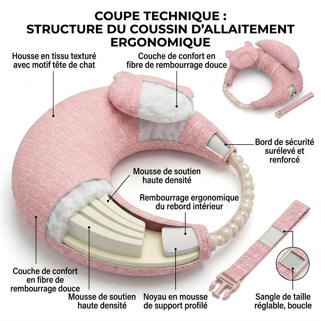 Coussin d'allaitement en U