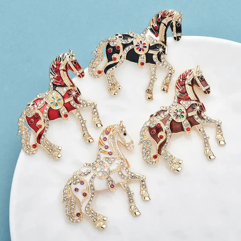 Broche Animal cheval luxe