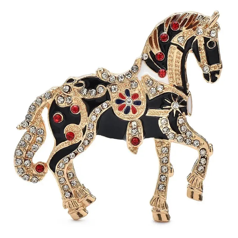 Broche Animal cheval luxe