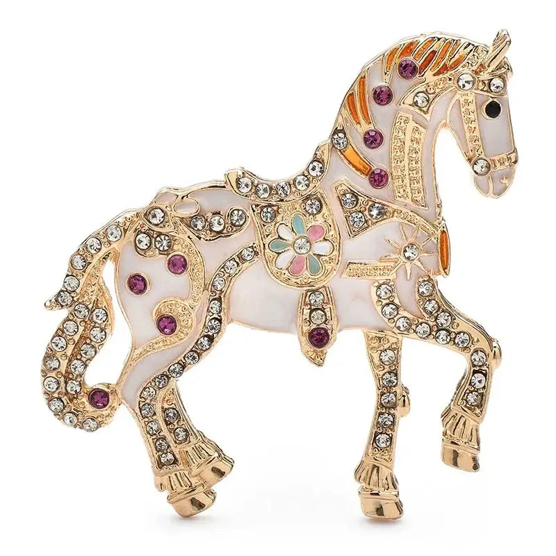 Broche Animal cheval luxe
