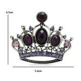 Broche Couronne Reine Strass Femme