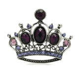 Broche Couronne Reine Strass Femme