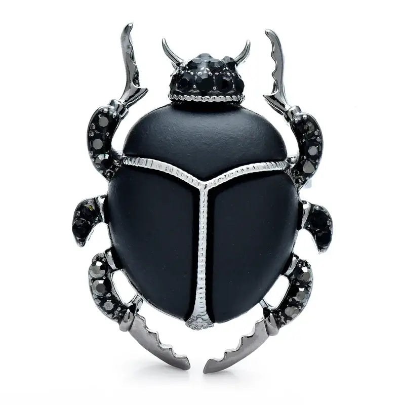 Broche scarabee bleu Elegante