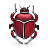 Broche scarabee bleu Elegante