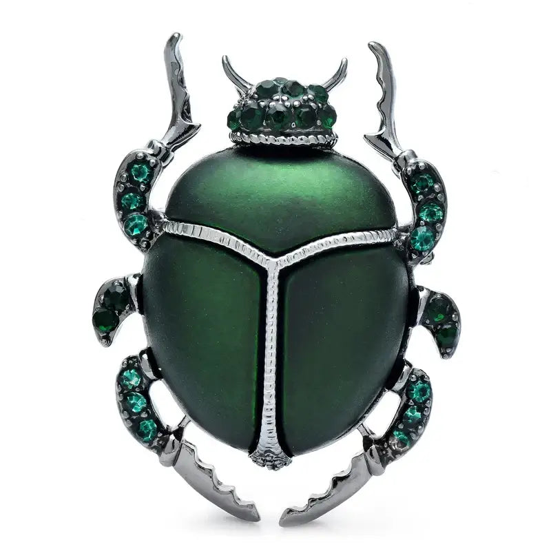 Broche scarabee bleu Elegante