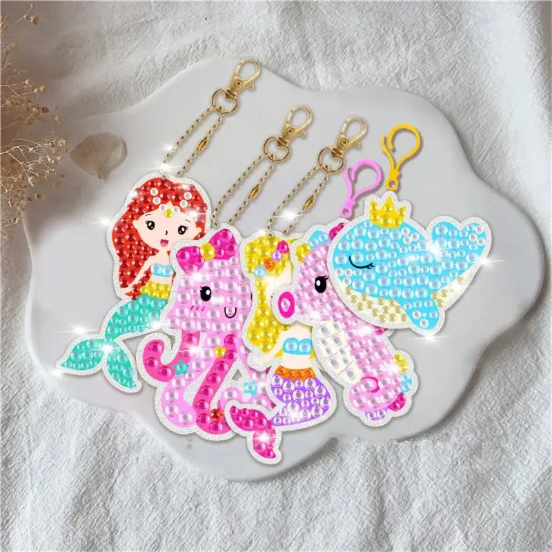 Broderie diamant Porte Clés Enfant