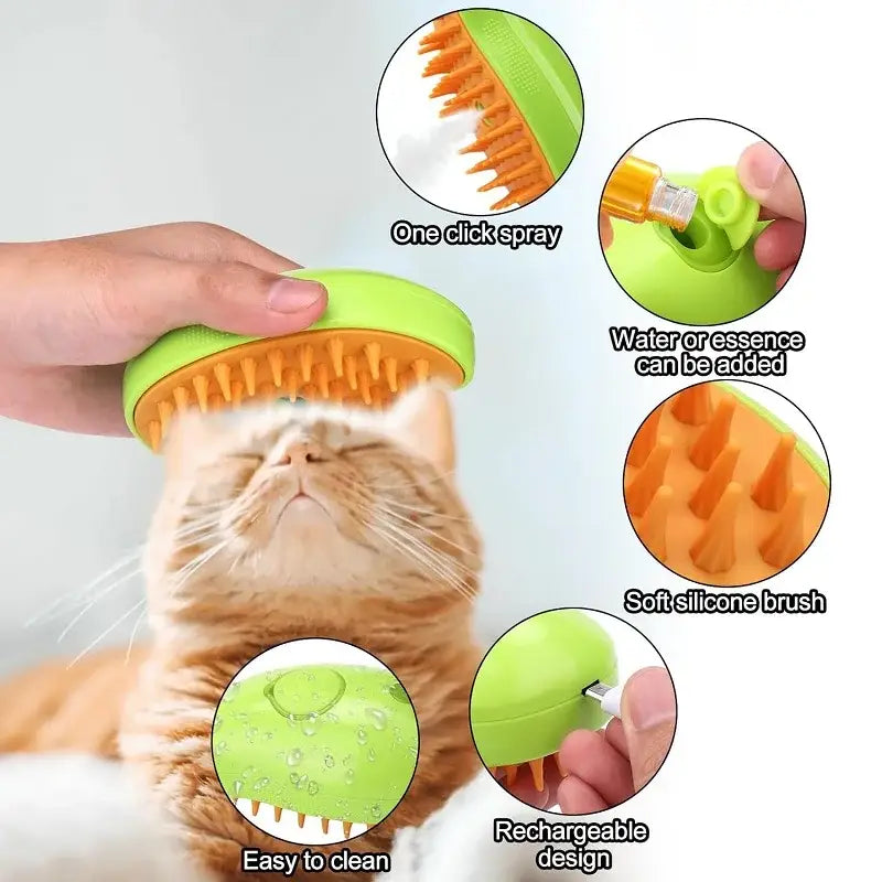 Brosse à vapeur pour chat-ClubdesJouets