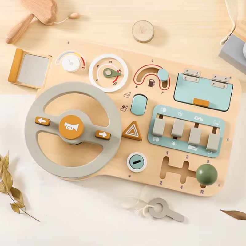 Busy Board - Panneau de Jeu Montessori Voiture