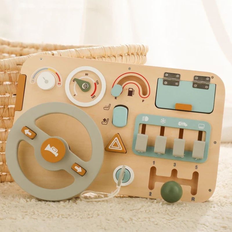 Busy Board - Panneau de Jeu Montessori Voiture
