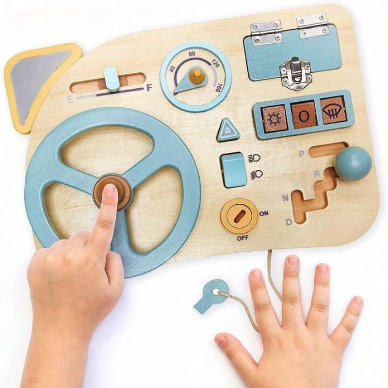 Busy Board - Panneau de Jeu Montessori Voiture