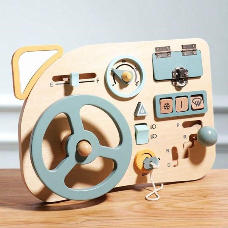 Busy Board - Panneau de Jeu Montessori Voiture