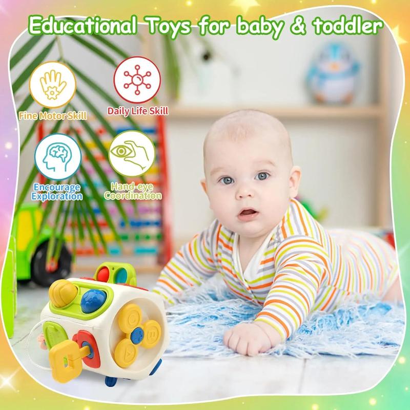 TravelTot 9-en-1 Cube Montessori Occupé (Jouet Fidget)