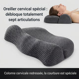 Oreiller cervical contour à courbure dorée