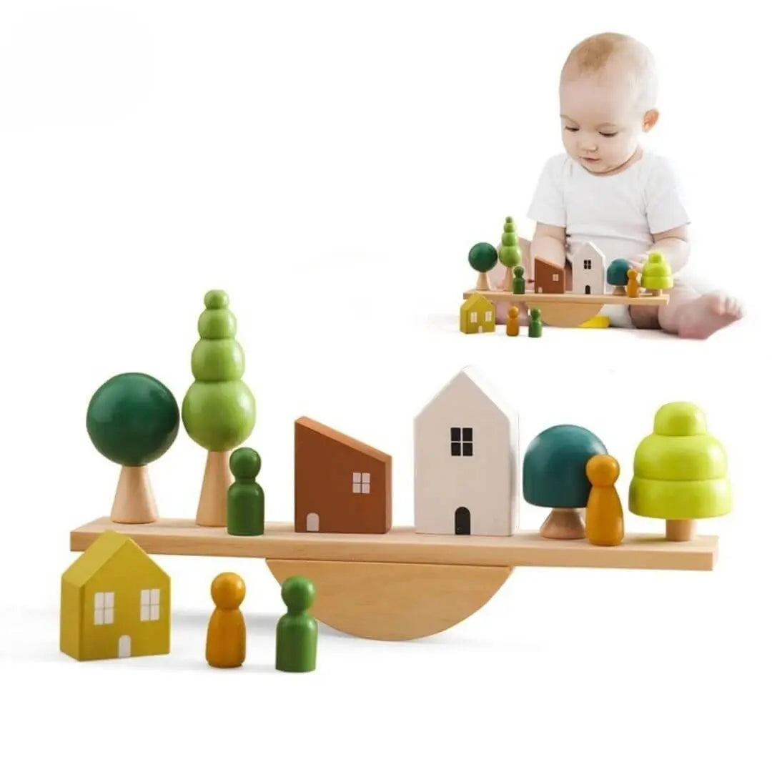 Jouet en Bois Bébé Équilibre – BalanceHouse