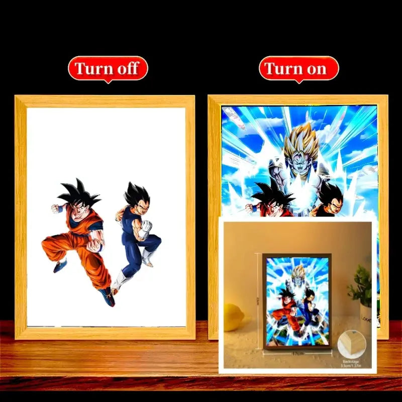 Cadre Led Animé Vegetto Dragon Ball Z