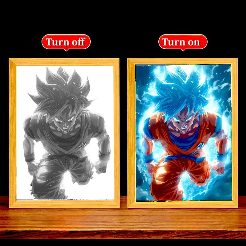 Cadre Led Animé Vegetto Dragon Ball Z