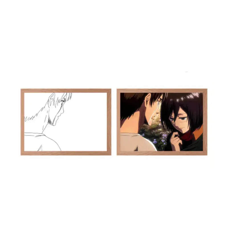 Cadre Led Eren Jaëger SNK Attaque des Titans